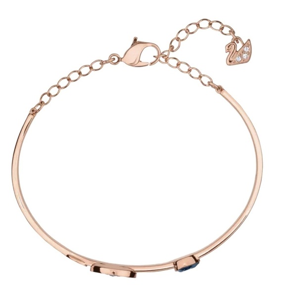 SWAROVSKI • Rose Gold Symbolica Bangle Evil Eye Bracelet - Picture 6 of 10